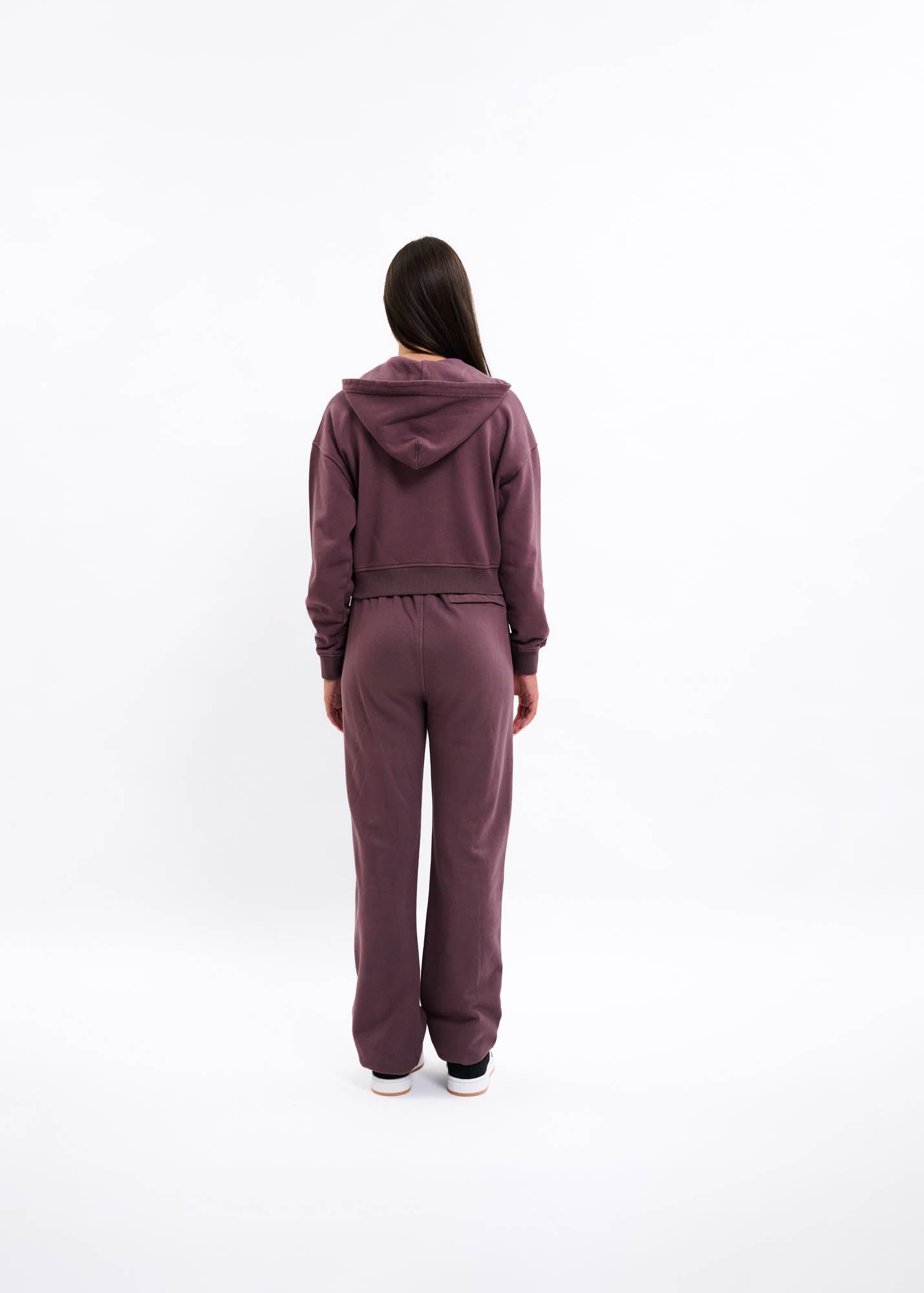 Malelions Women Cropped Zip Hoodie | Charcoal