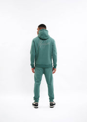 Malelions Men Striped Signature Hoodie | Green