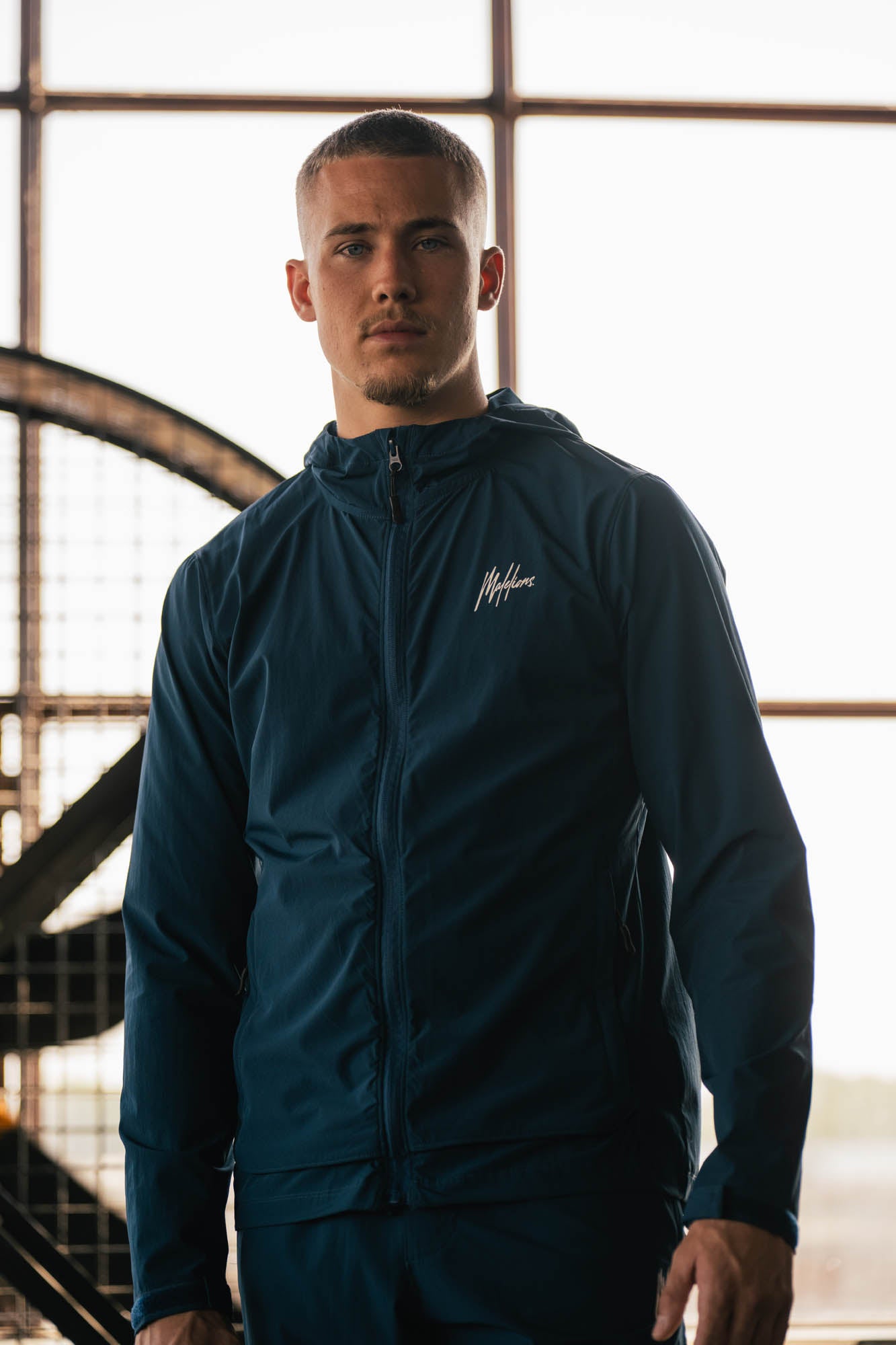 Malelions Sport Running Jacket | Indigo