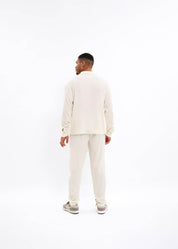 Malelions Men Straight Seersucker Pants | Off-White