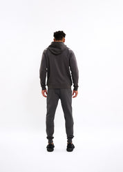 Malelions Sport Counter Zip Hoodie | Charcoal