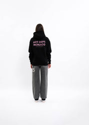 Malelions Women Rhinestone Hoodie | Black