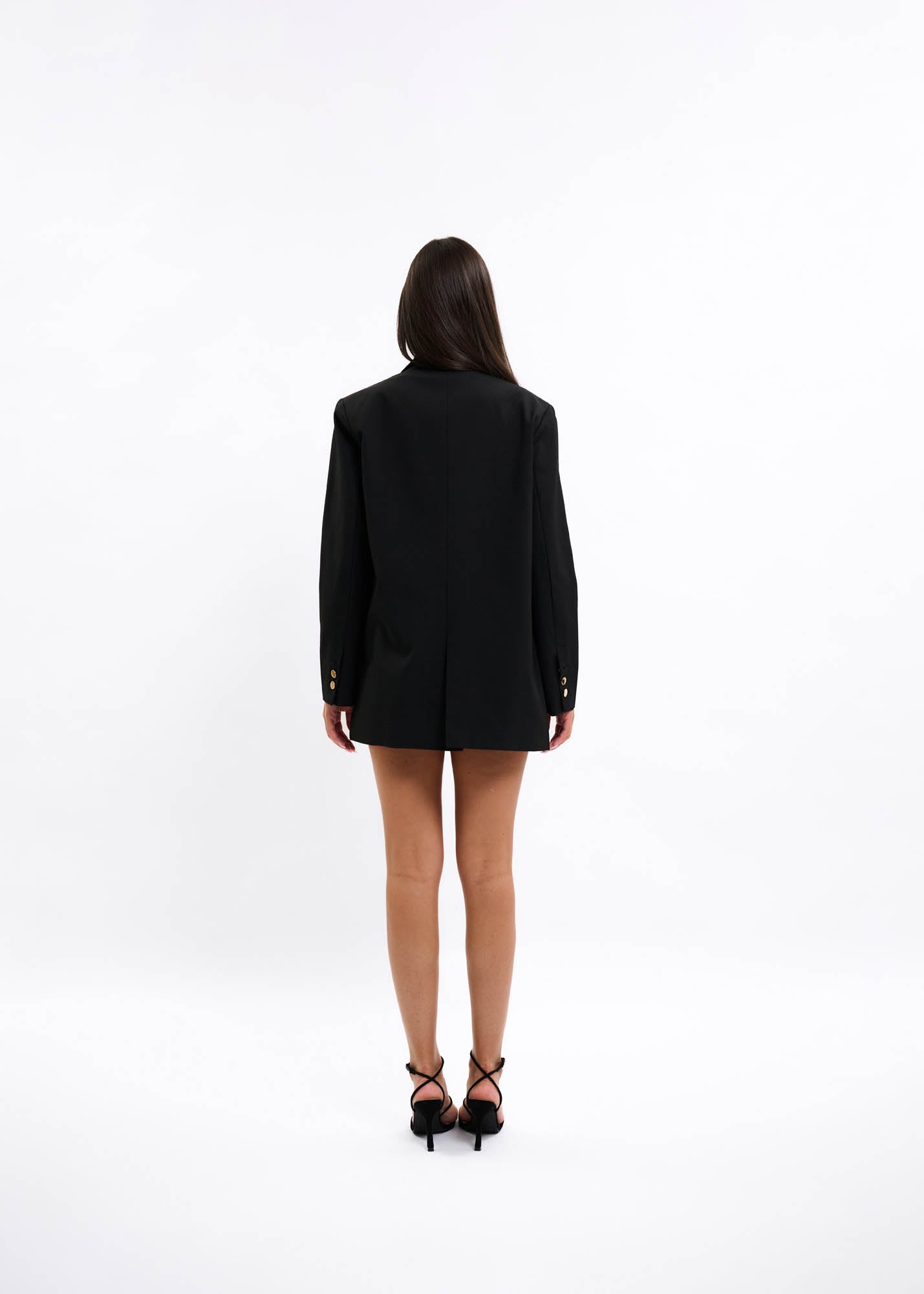 Malelions Women Gallery Oversized Blazer | Black