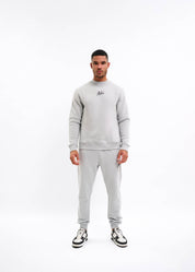 Malelions Men Striped Signature Sweater | Ocean Grey