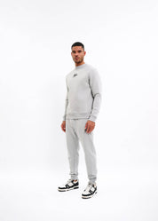 Malelions Men Striped Signature Sweater | Ocean Grey