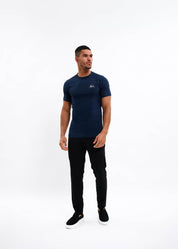 Malelions Men Signature T-Shirt 3-Pack | Navy/Navy/Navy