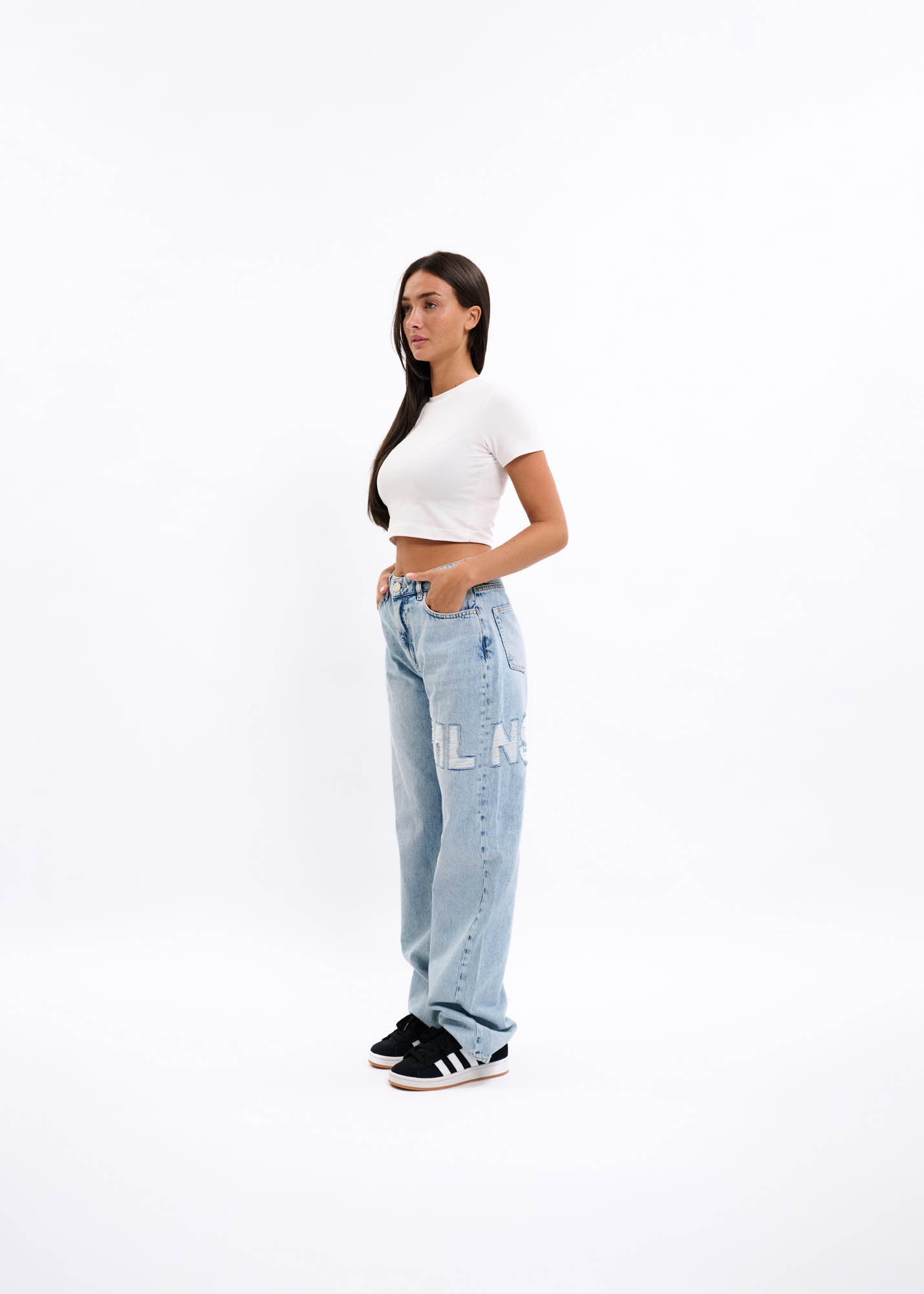 Malelions Women Cropped Top | White