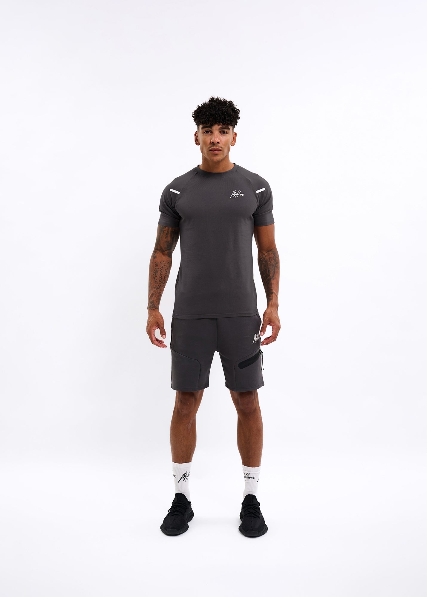 Malelions Sport Counter T-Shirt | Charcoal