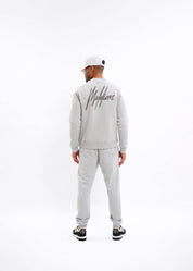 Malelions Men Striped Signature Cap | Ocean Grey