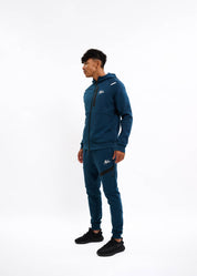 Malelions Sport Counter Zip Hoodie | Indigo