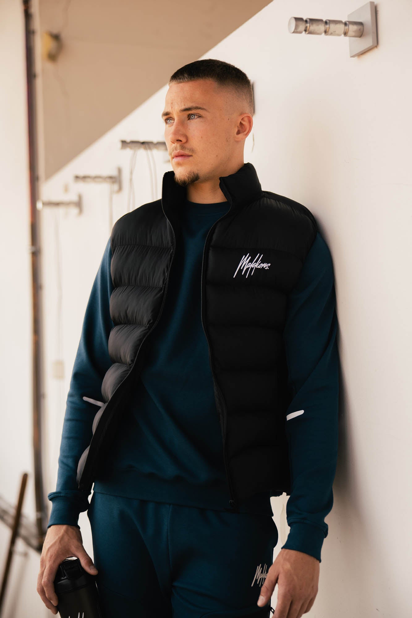 Malelions Sport Counter Bodywarmer | Black