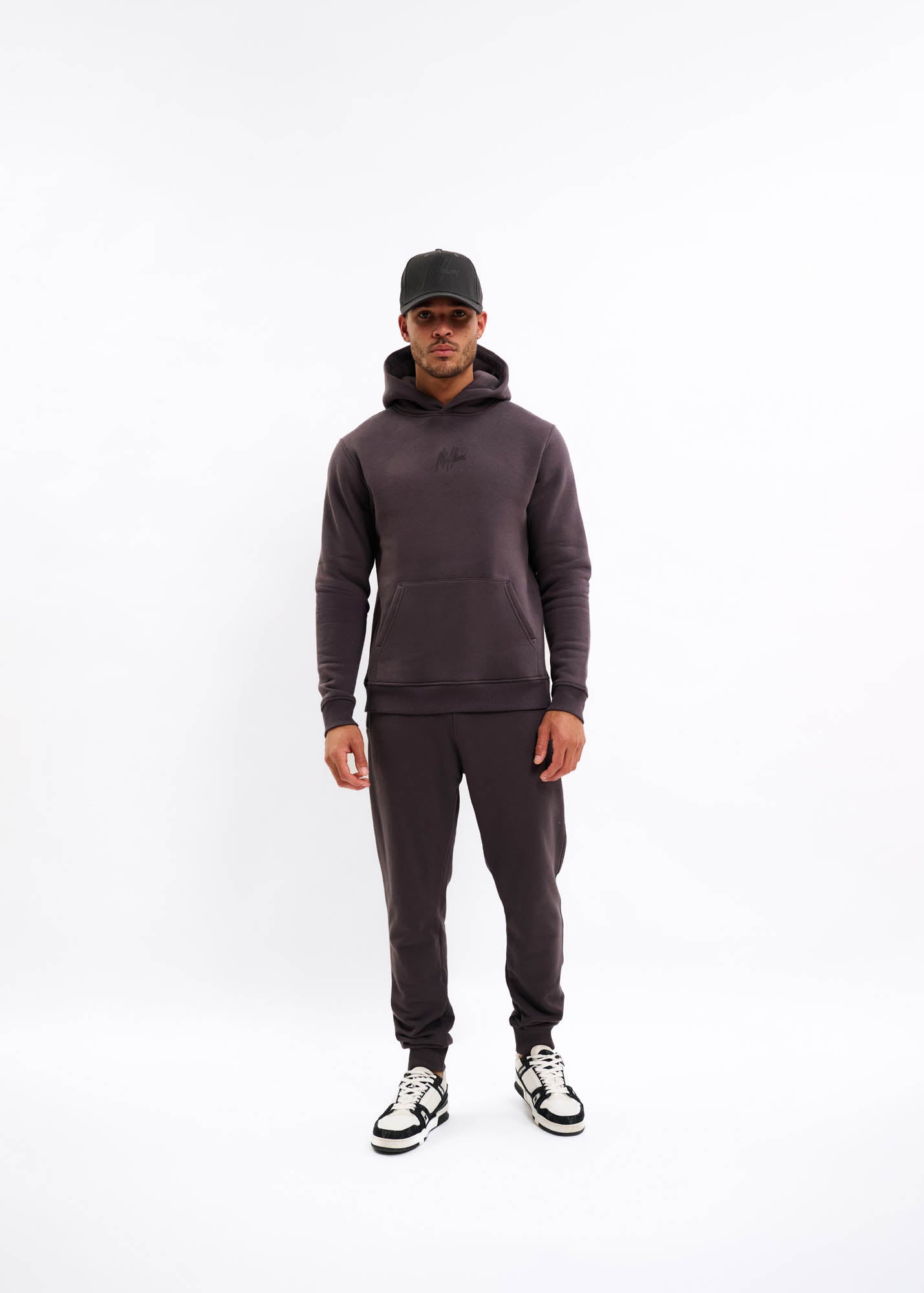 Malelions Men Striped Signature Cap | Mulch Brown