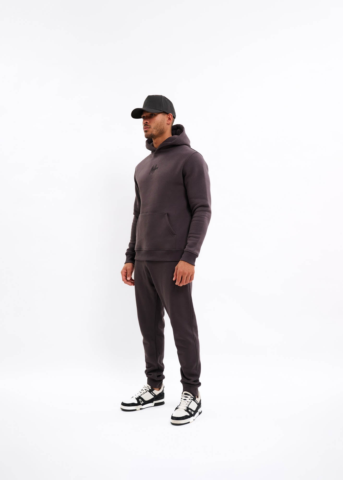 Malelions Men Striped Signature Cap | Mulch Brown