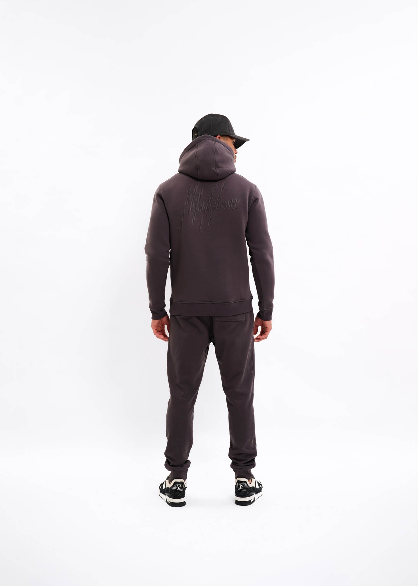 Malelions Men Striped Signature Cap | Mulch Brown