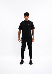 Malelions Sport Oversized Running T-Shirt | Black