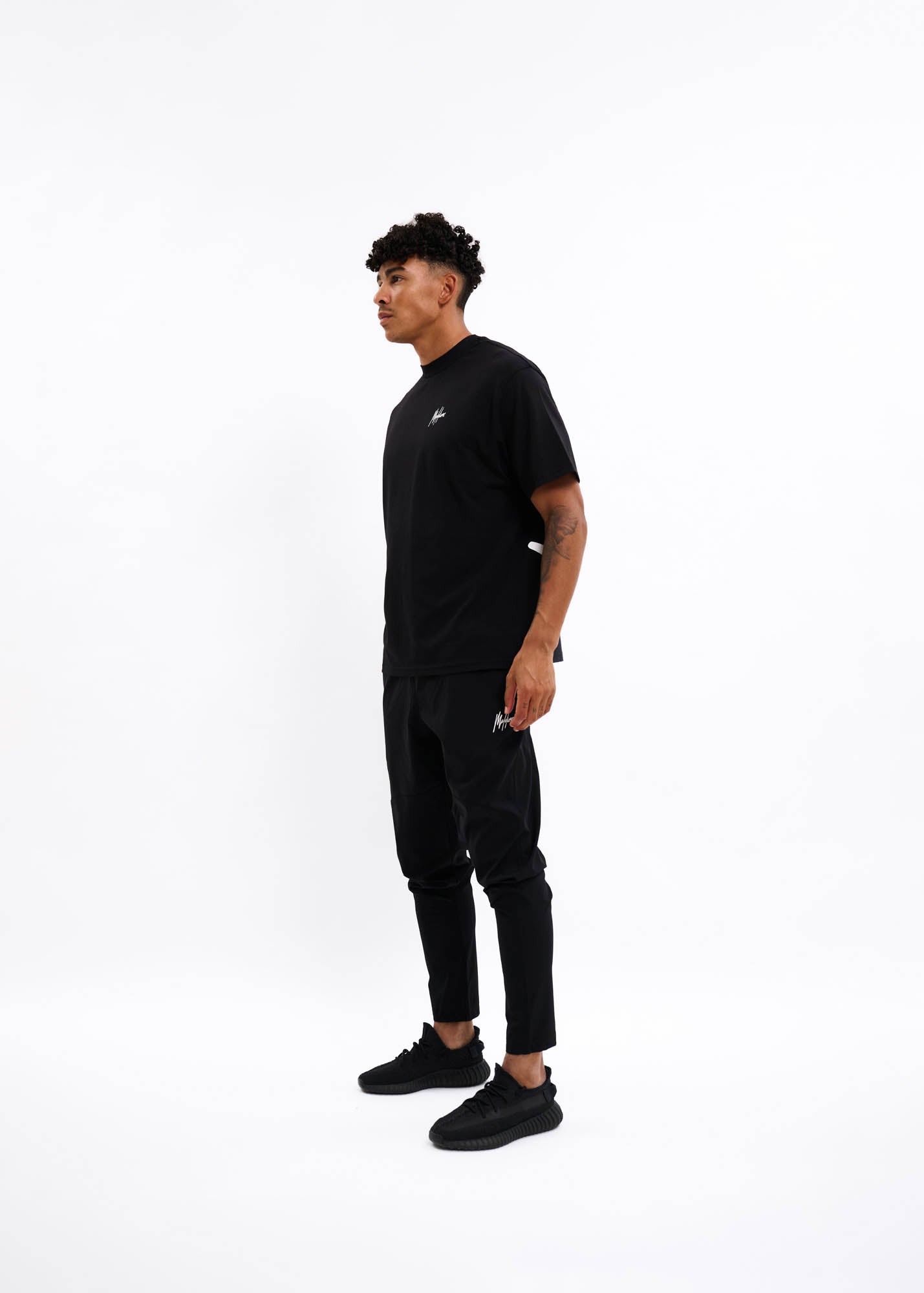 Malelions Sport Oversized Running T-Shirt | Black
