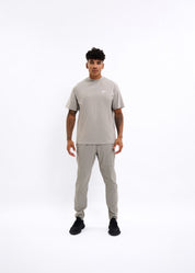 Malelions Sport Oversized Running T-Shirt | Light Grey