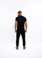 Malelions Men Striped Signature Sweatpants | Black