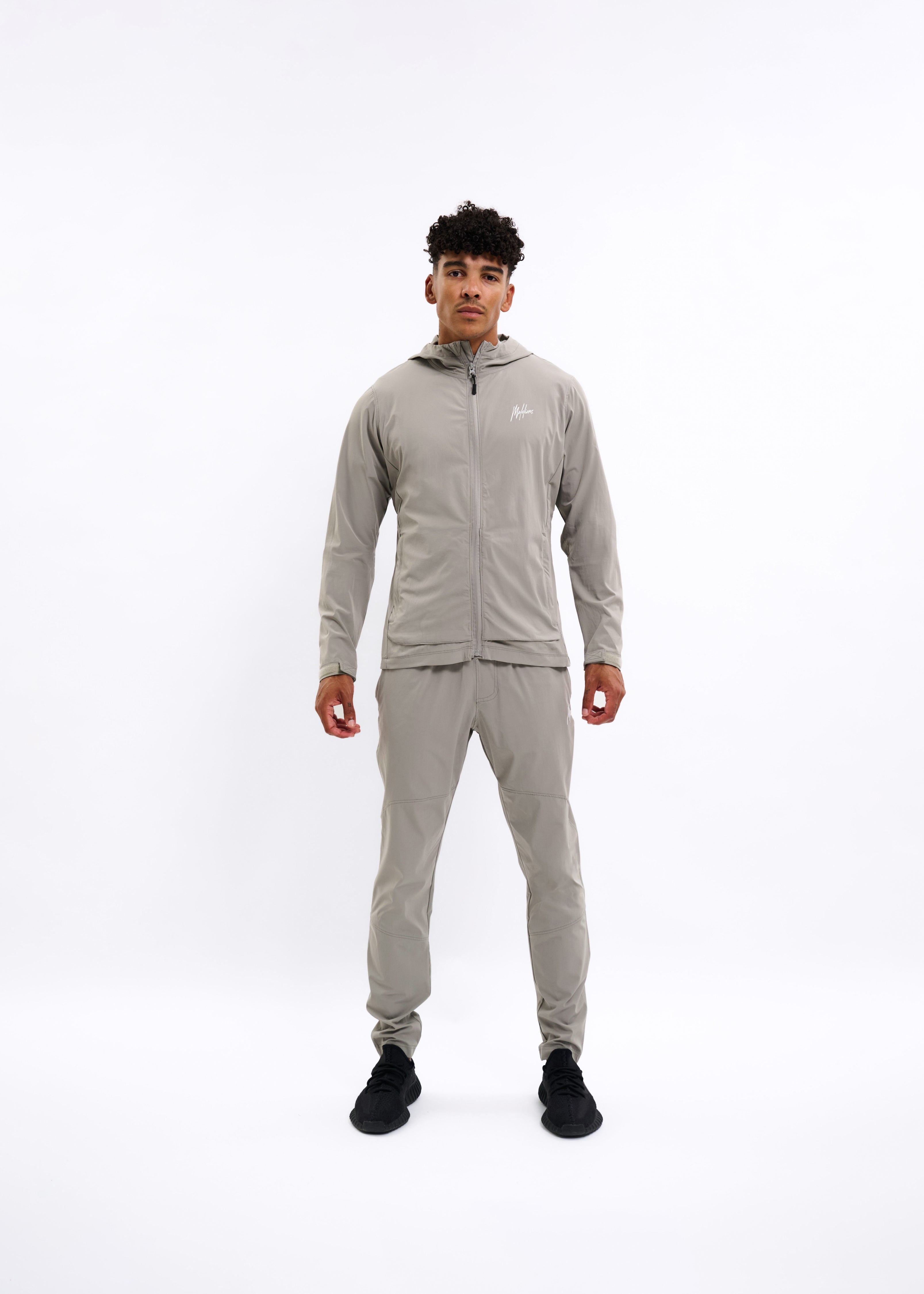 Malelions Sport Running Trackpants | Light Grey
