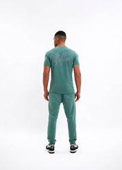 Malelions Men Striped Signature T-Shirt | Green