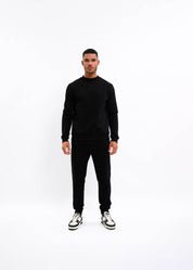 Malelions Men Striped Signature Sweater | Black