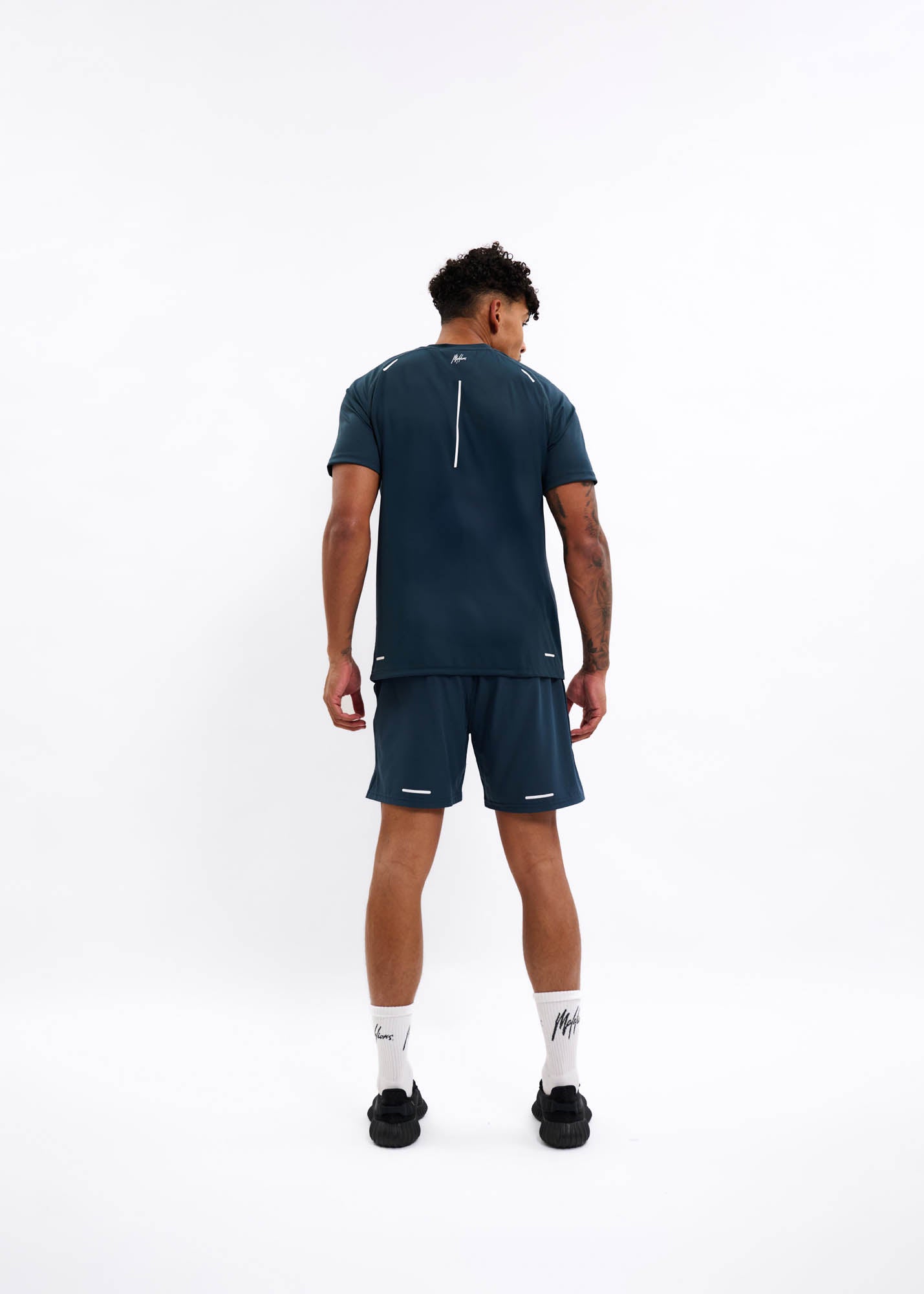 Malelions Sport Padel Pique T-Shirt | Indigo