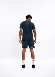 Malelions Sport Padel Pique T-Shirt | Indigo