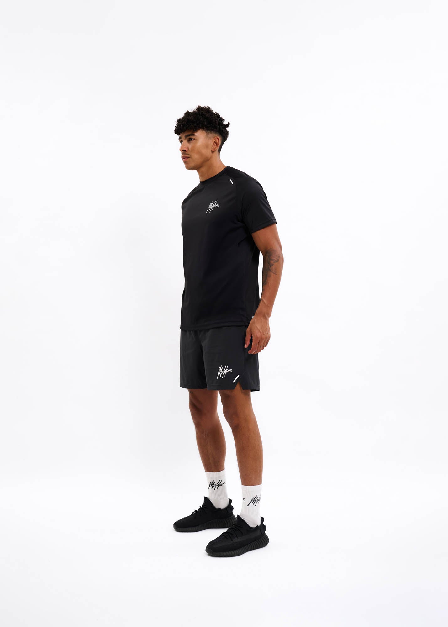 Malelions Sport Padel Pique T-Shirt | Black