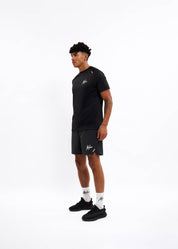 Malelions Sport Padel Pique T-Shirt | Black