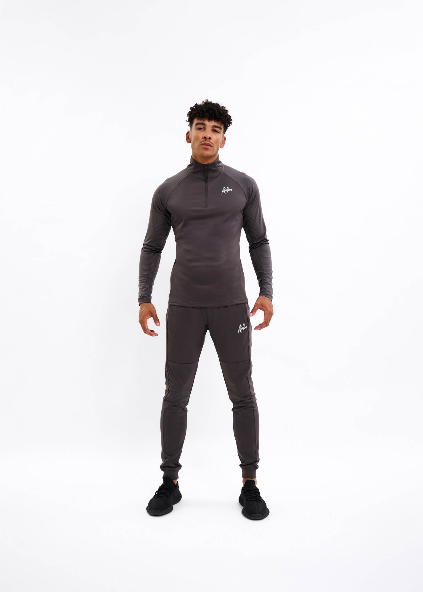 Malelions Sport Ace Quarter Zip | Charcoal