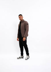 Malelions Men Light Weight Padded Jacket | Mulch Brown