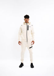 Malelions Sport Counter Zip Hoodie | Off-White