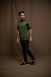 Malelions Men Mercerized T-Shirt | Army