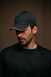 Malelions Premium Mikrofaser-Baseballkappe | Schwarz