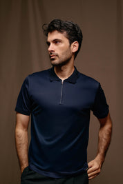Malelions Premium Mercerized Cotton Polo | Navy