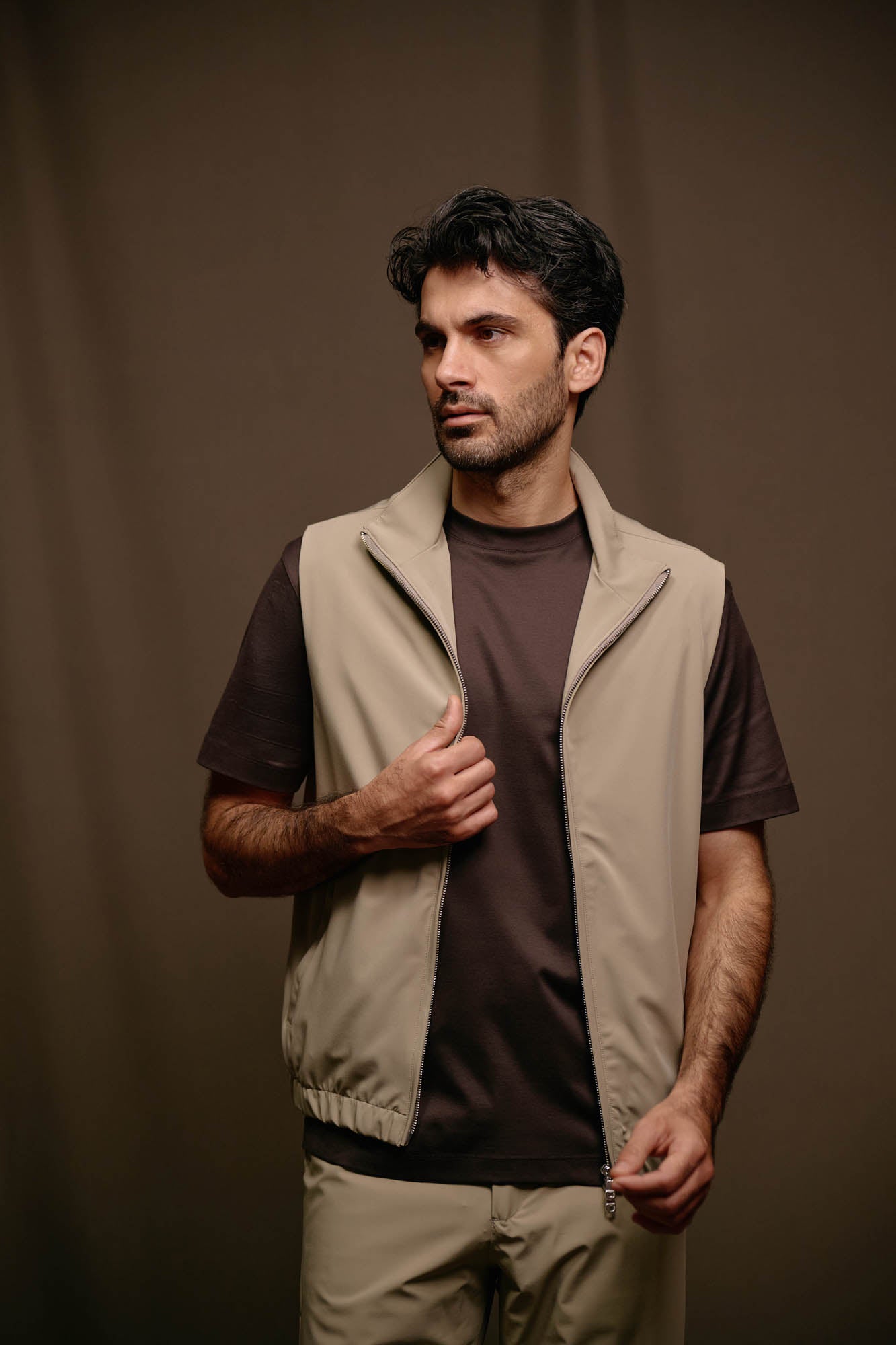 Malelions Men Mercerized T-Shirt | Mulch Brown