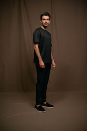 Malelions Men Mercerized T-Shirt | Black