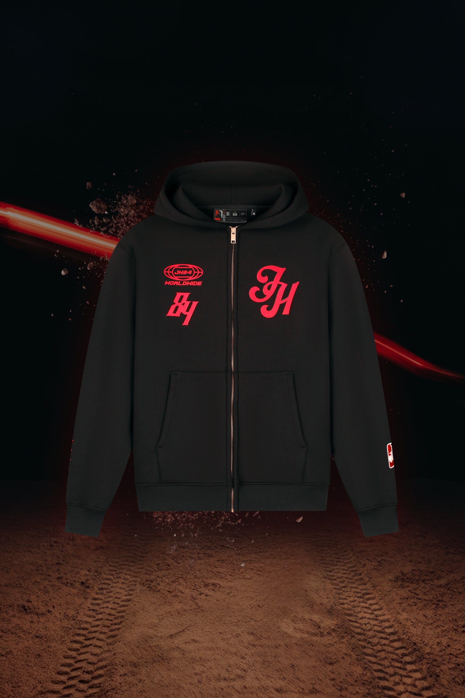 Malelions x Jeffrey Herlings World Wide Zip Hoodie | Black