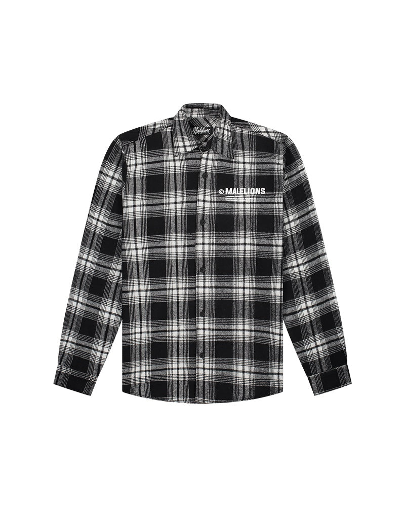  Malelions Men Workshop Flannel | Black/White