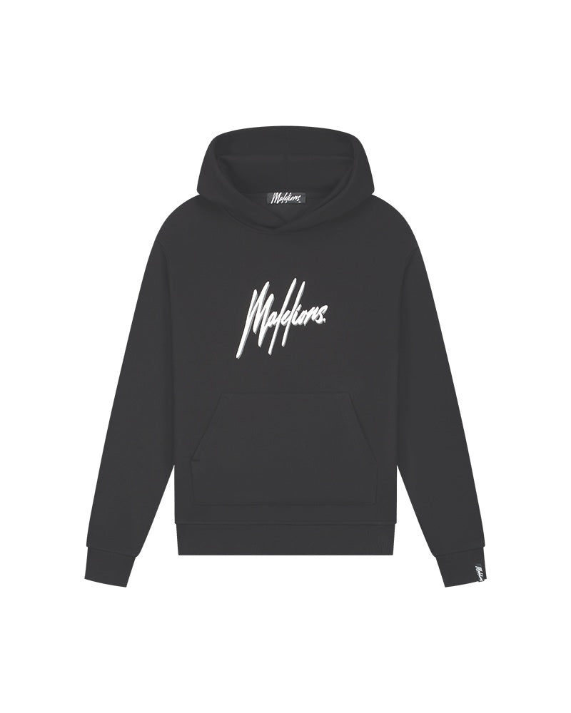  Malelions Men Duo Essentials Hoodie | Black/White