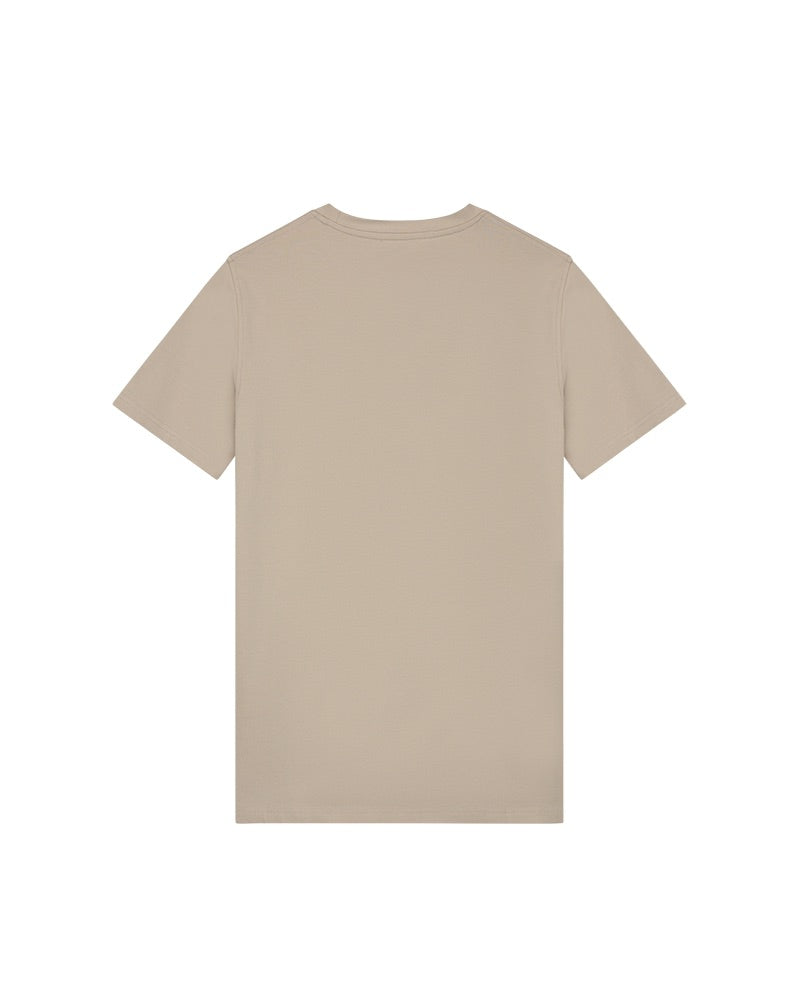 Malelions Men Duo Essentials T-shirt | Beige/White