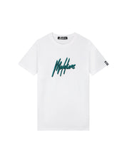 Malelions Men Duo Essentials T-shirt | White/Teal