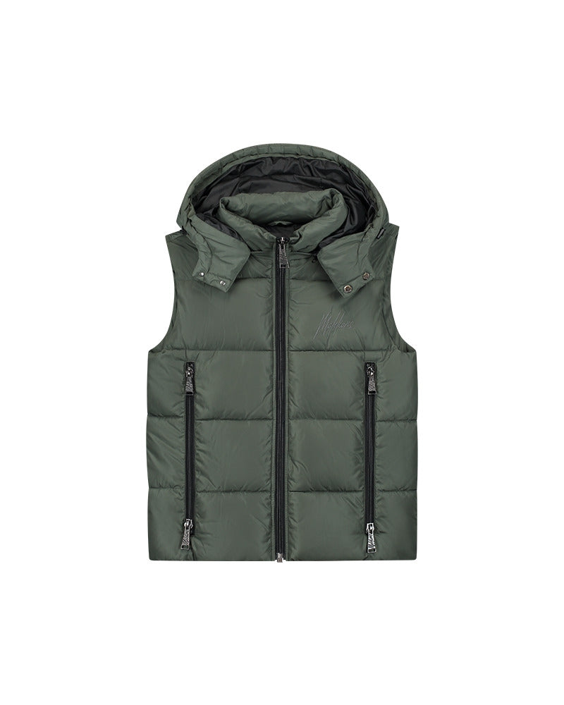  Malelions Men Travis Bodywarmer | Dark Green