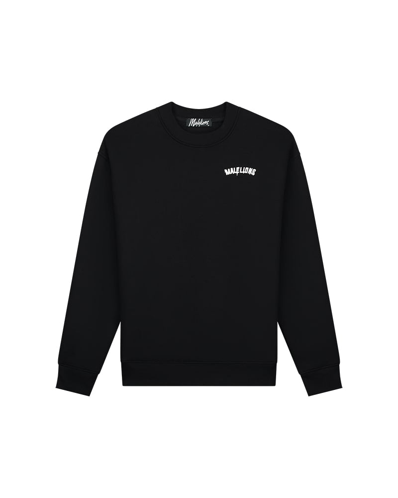  Malelions Men Graffiti Spray Sweater | Black