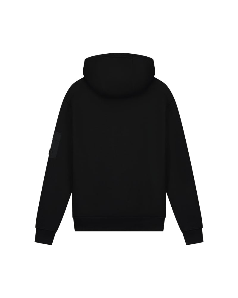 Malelions Men Nylon Pocket Zip Hoodie - Black - Malelions