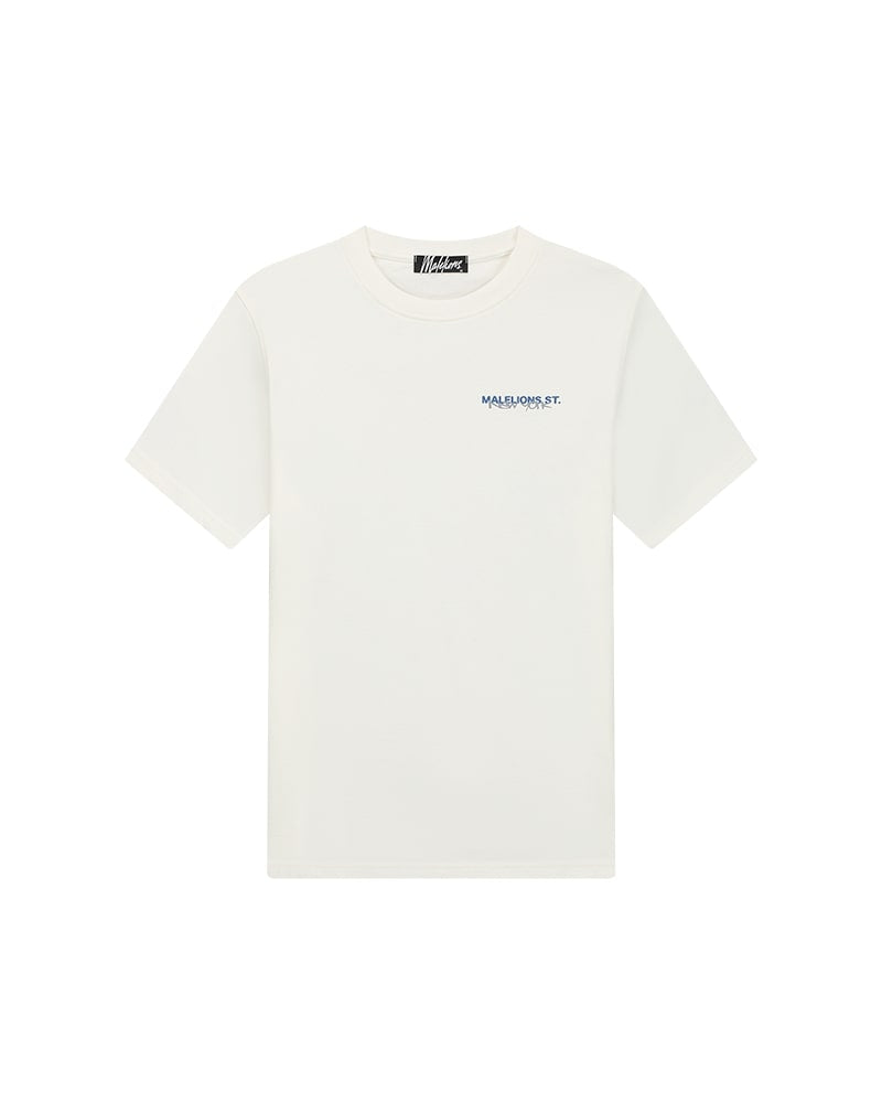  Malelions Men Traffic Sign T-Shirt | Off White