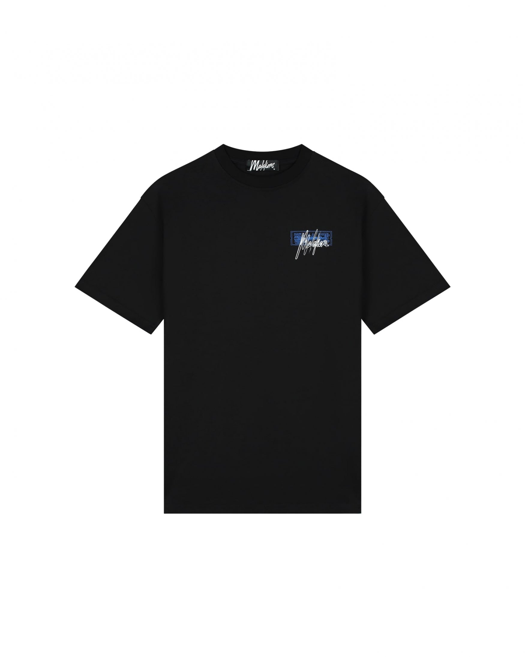 Malelions Men Oversized Ticket T-Shirt | Black/Cobalt