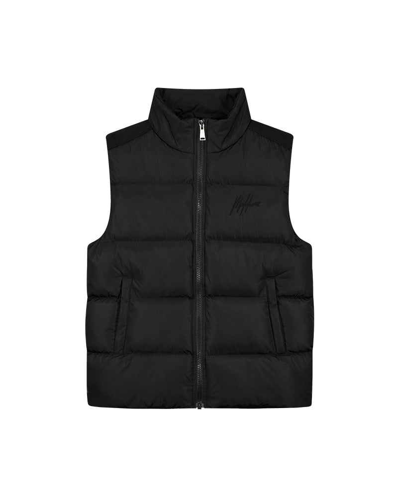  Malelions Men Venetian Padded Vest | Black