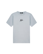 Malelions Men Striped Signature T-Shirt | Ocean Grey