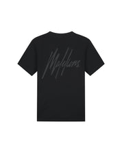 Malelions Men Striped Signature T-Shirt | Black
